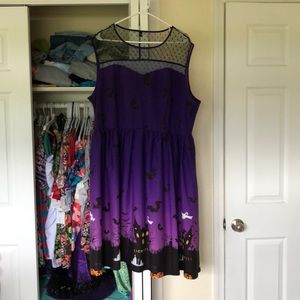 Adorable Rockabilly Plus Size Witch Costume 2x